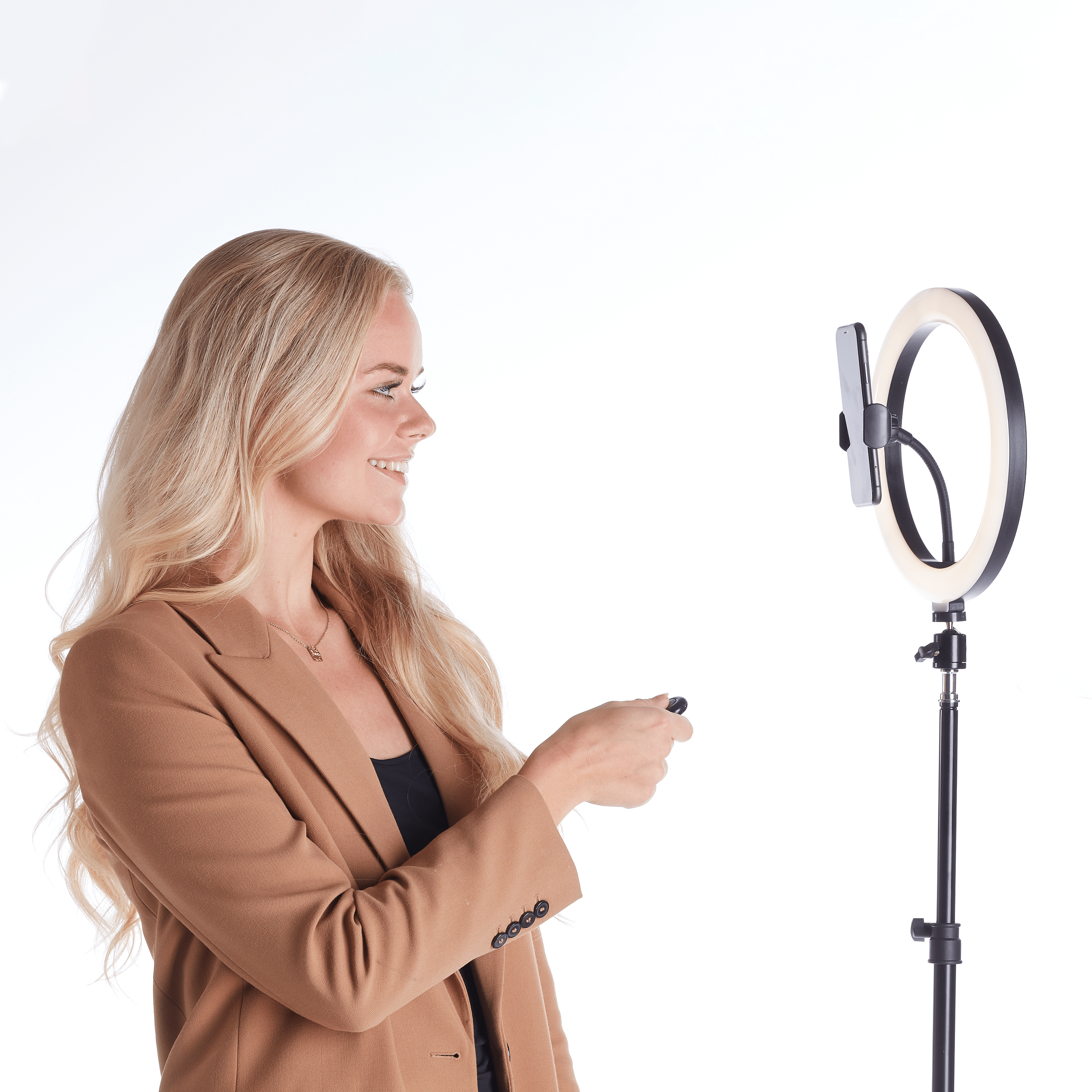 Ring Light med stativ - Selfietime.dk
