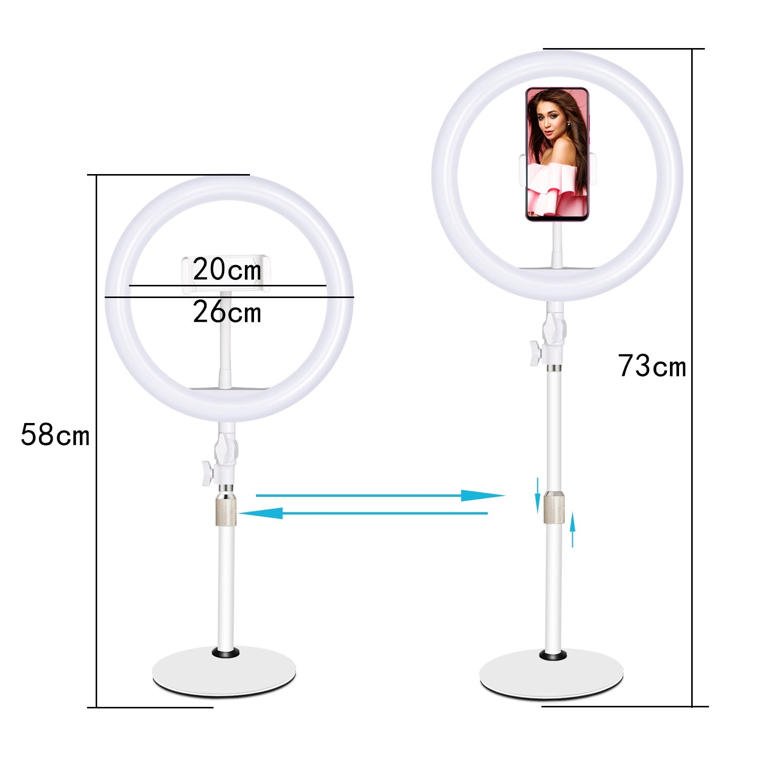 Ring Light bordlampe